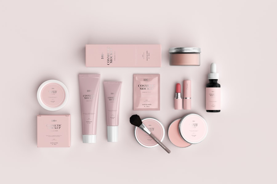 Gift set of cosmetics products